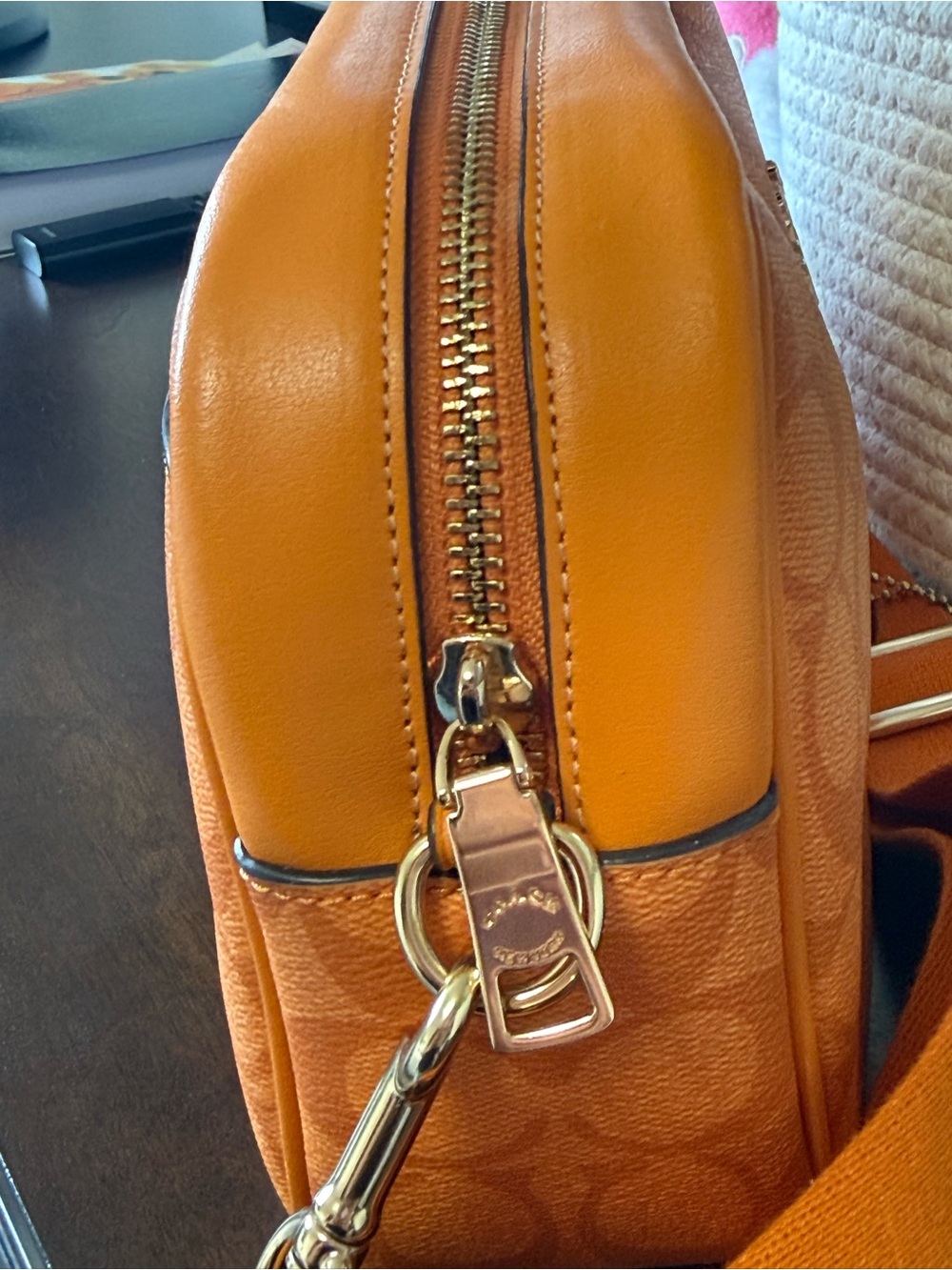 Coach Orange Signature Camera Crossbody - Picture 5 of 16